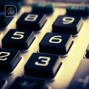 Teclado numérico simbolizando o processo de prestação de contas de projetos culturais.